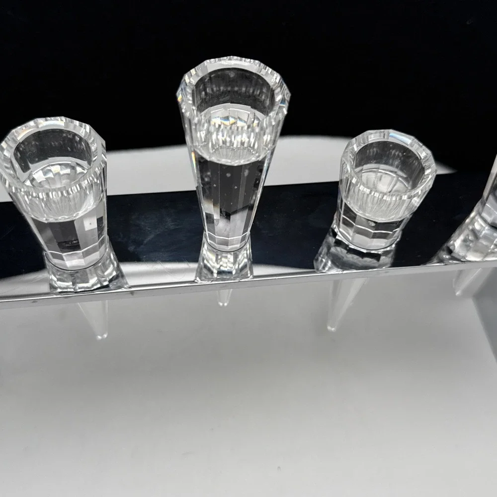 Swarovski Crystal Stalactite Candle Holder #182485 Andree Putman Design AS IS